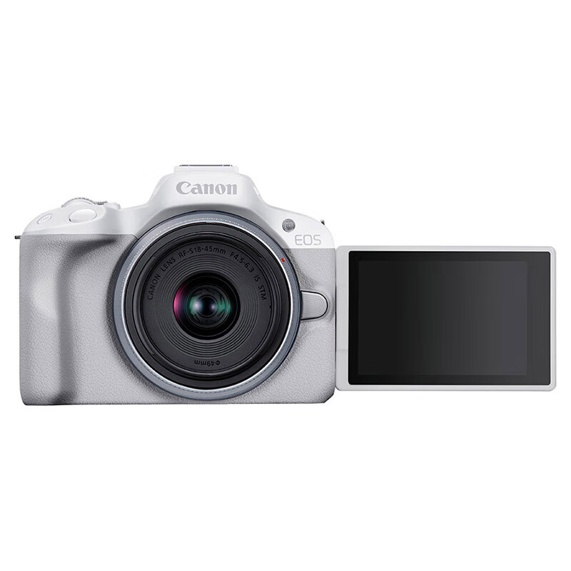 Canon EOS R50+18-45mm R50 Kit White Mirrorless Camera Vlog Portrait Beauty Travel Record Beginner's Guide