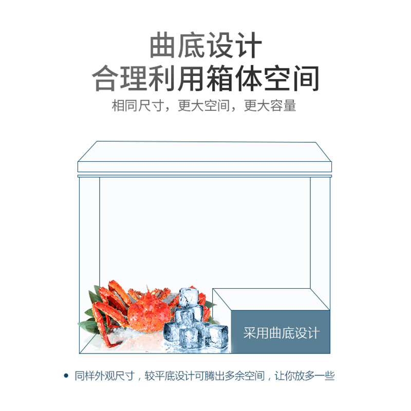 Royalstar 248L household commercial horizontal large freezer refrigeration-freezer conversion freezer white 248L