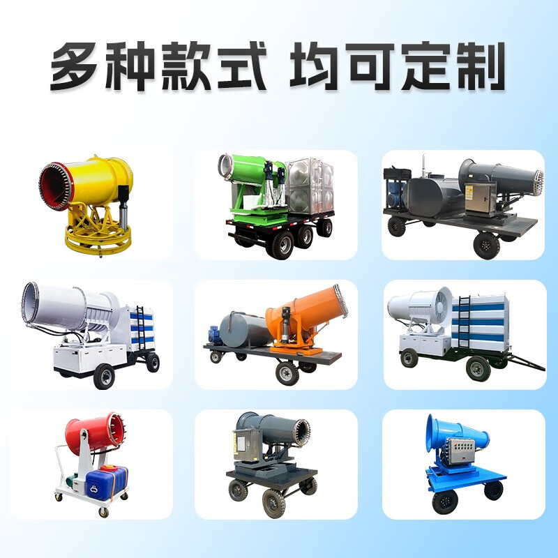 CENTURY RUN industrial fog cannon dust removal cannon fog machine construction site environmental protection equipment engineering construction dust reduction vehicle-mounted high-power sprayer 15 meters manual second picture