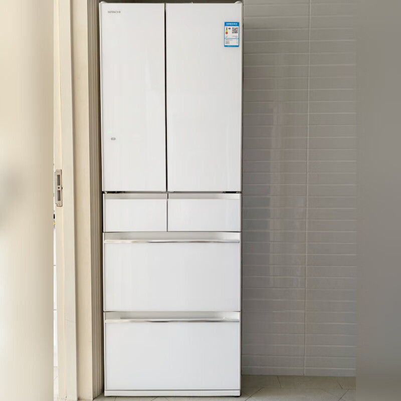 Hitachi (HITACHI) 540L multi-door refrigerator imported from Japan with large capacity dual cycle vacuum preservation automatic ice making dormancy preservation crystal white R-HW540RC national subsidy