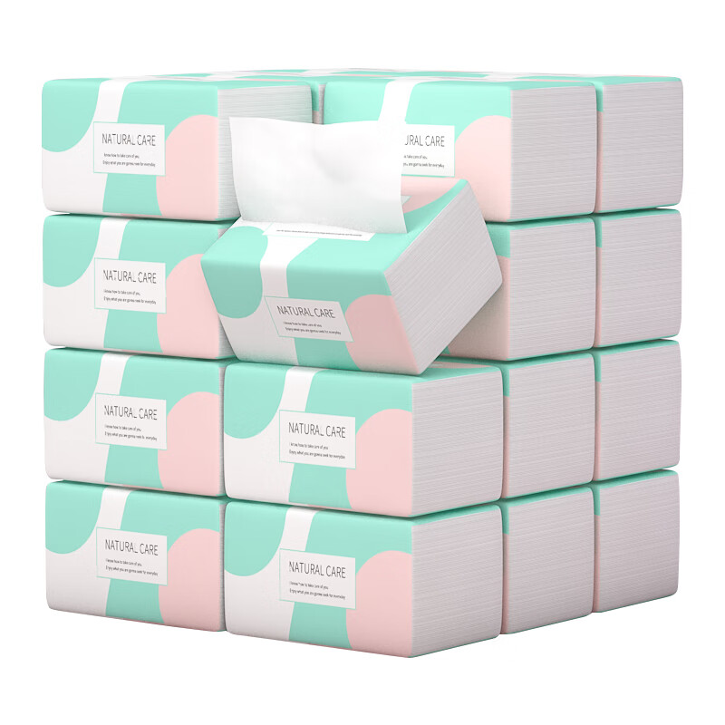 Happy life tissue paper Yunrou skin-friendly 400 sheets * 30 large pack baby meal facial tissue hygienic household full box soft tissue paper