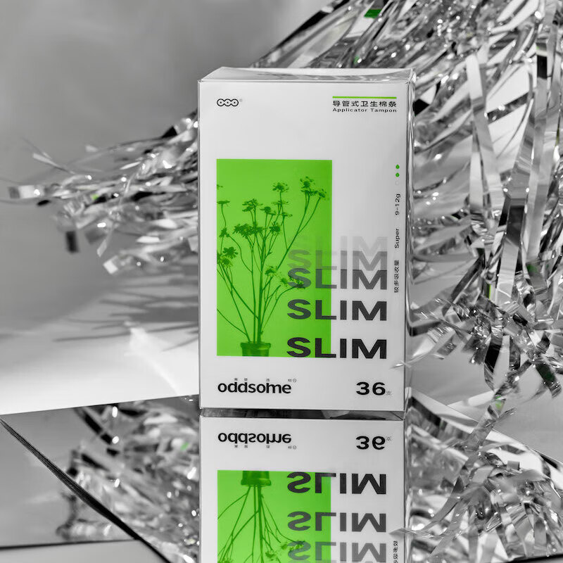 Li Pu Zao Wu (oddsome) Li Pu Zao Wu oddsome small green handle tampon long tube type built-in sanitary napkin general absorption capacity 36 6-9g