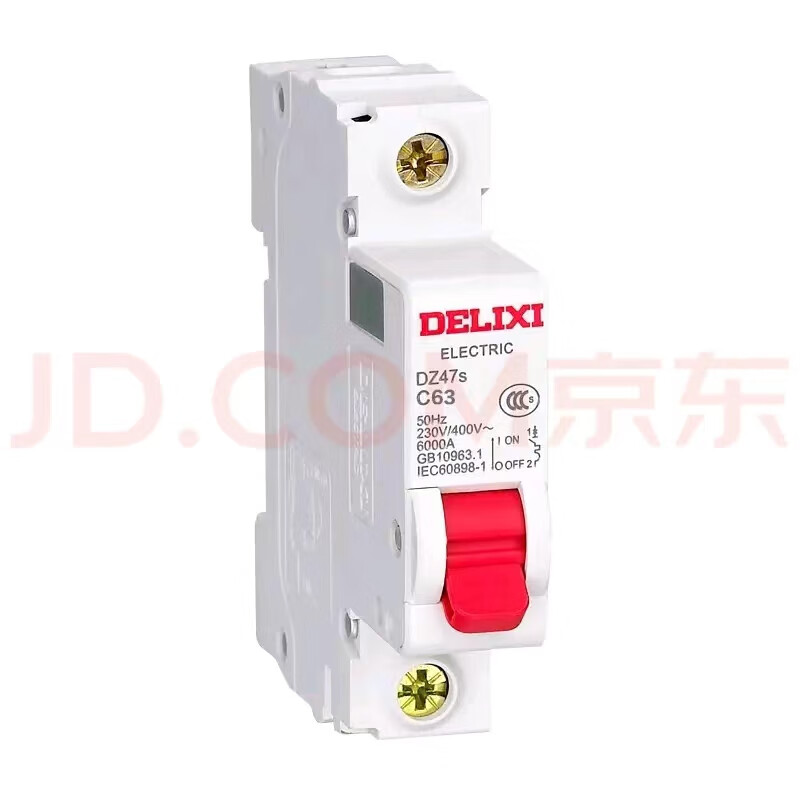 Delixi Electric air switch 1P 16A DZ47S small household miniature circuit breaker air switch without leakage protection main switch