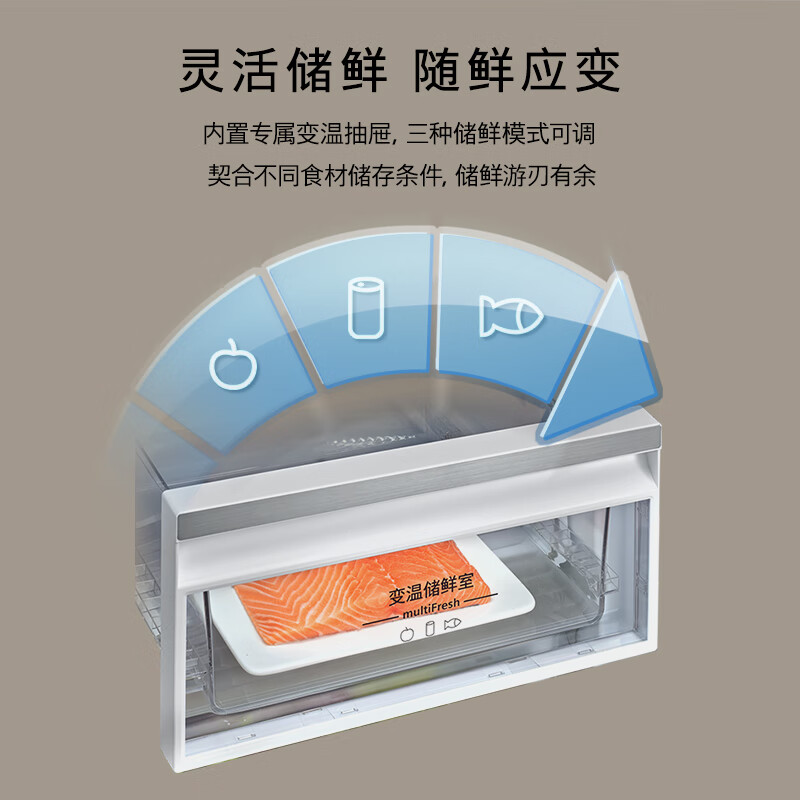 SIEMENS Unbounded 512L side-by-side refrigerator 60cm zero built-in antibacterial and refreshing natural fresh storage flat built-in household appliances first-class energy efficiency white KA512091EC national subsidy