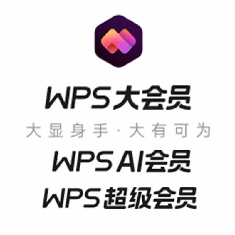 WPS big membership one day AI generated PPT content creation wps big membership monthly card wps super membership pro big membership (7-day card) all functions are available