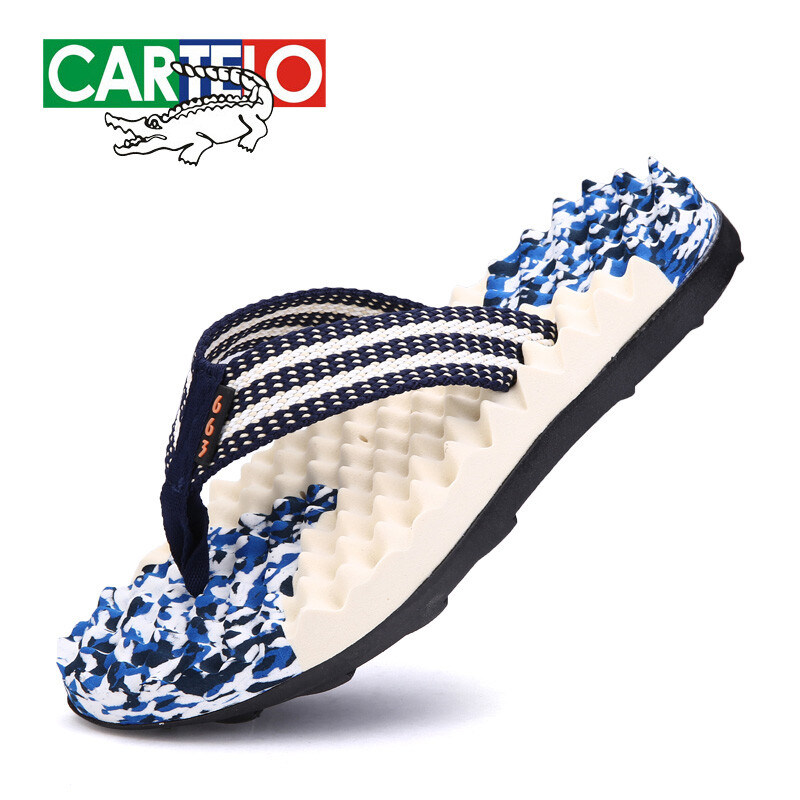Cartier Crocodile Slippers Men S Indoor And Outdoor Flip Flops Non Cartier Crocodile Slippers Men S Indoor And Outdoor Flip Flops Non Slip Beach Shoes Pinch Home Leisure Bathroom Sandals Male K7dzld16 Blue 43