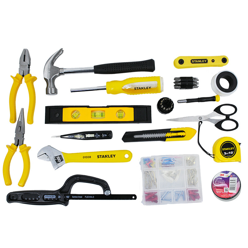 Stanley 60-piece multi-functional hand tool set for household emergency repair complete in one box MC-058