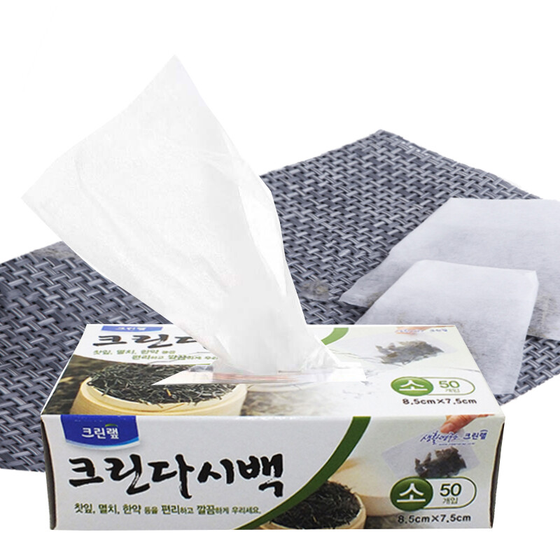 Klinlai South Korea imported soup bag filter bag tea bag bag medicine reflex fold 8.5*7.5cm 50 small size