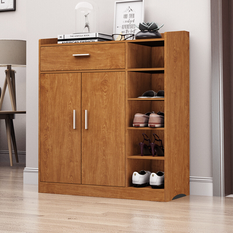 Jiale Ming Shoe Cabinet Double Door With Jiale Ming Shoe Cabinet Double Door With Rack Locker Storage Cherry Wood P144