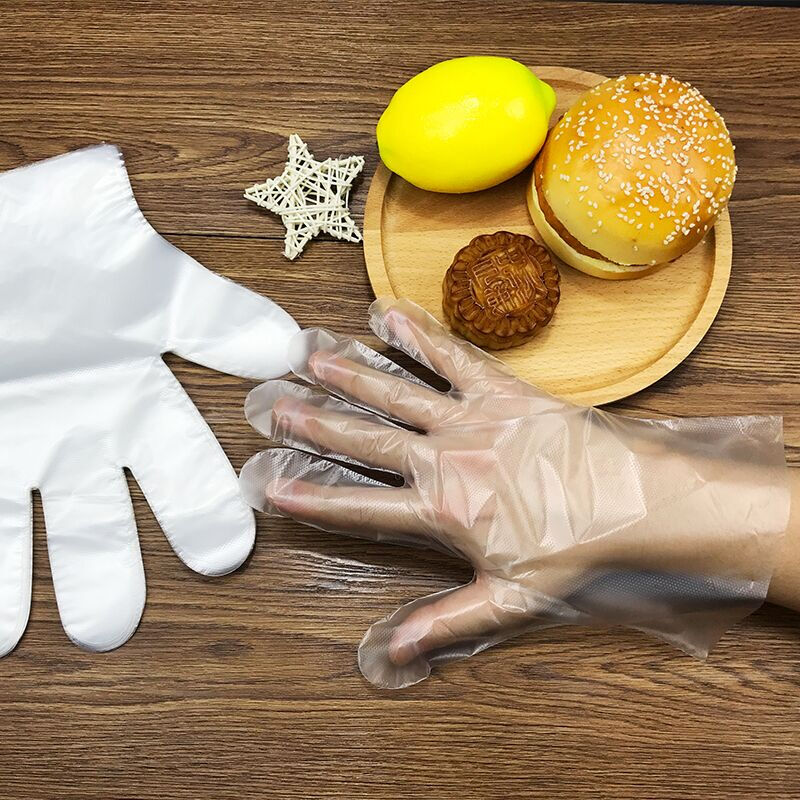 Tian Ping Zhaohui Disposable Gloves 200 Pack PE Material Thickened Leak-proof Baking Lobster BBQ Gloves Duck Neck Braised Late Night Supper Gloves