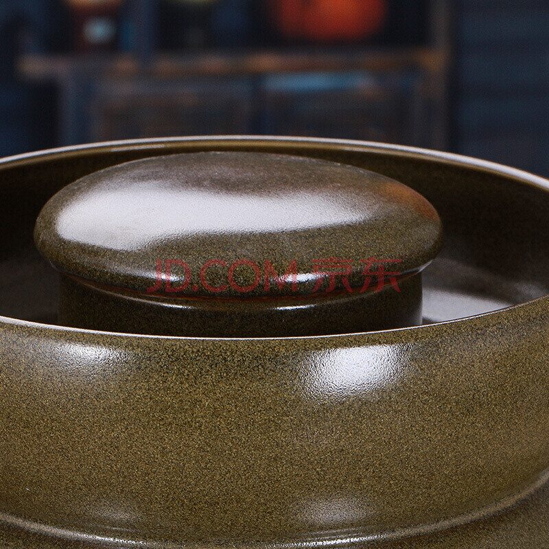 Sleepy and learn Jingdezhen household pickle jar ceramic pickle jar Jingdezhen pickle jar kimchi jar 100 catties 50 catties