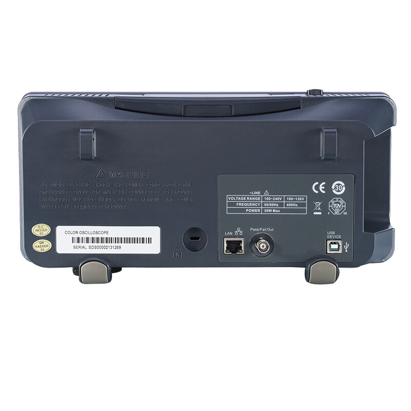 SIGLENT SIGLENT 50M digital oscilloscope USB storage oscilloscope dual channel 120M bandwidth can be upgraded to 1G sampling rate SDS1202F+ standard (bandwidth 200M)