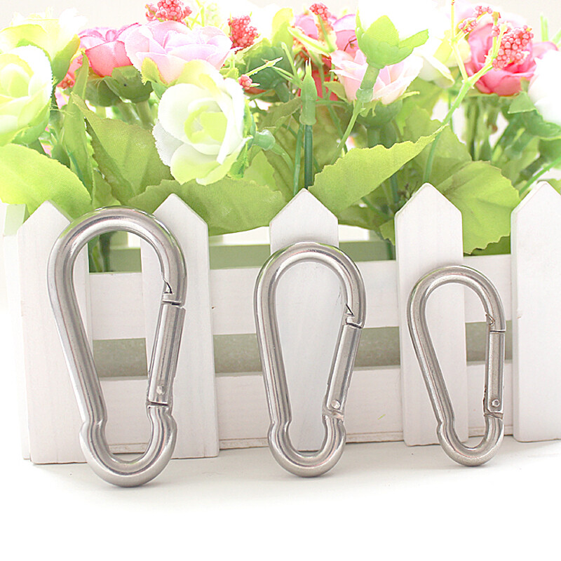Small 304 stainless steel spring buckle dog leash buckle galvanized nut buckle safety buckle hanging buckle safety buckle buckle small size