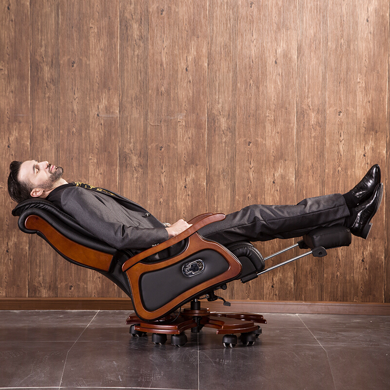 Kailian Leather Boss Chair Office Chair Reclining Massage Chair