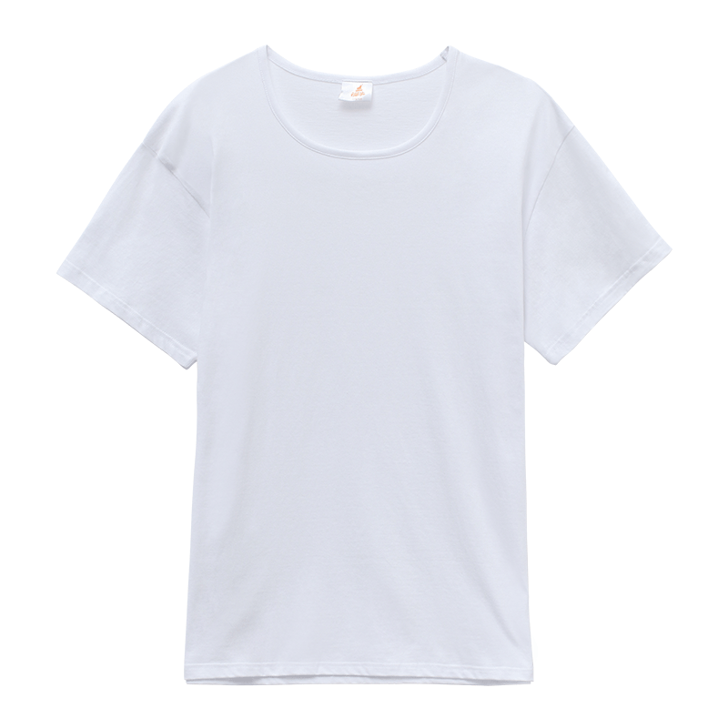 Tongniu men's underwear jersey round neck short-sleeved T-shirt basic solid color white T-shirt base layer NS007 white XL (175/100)