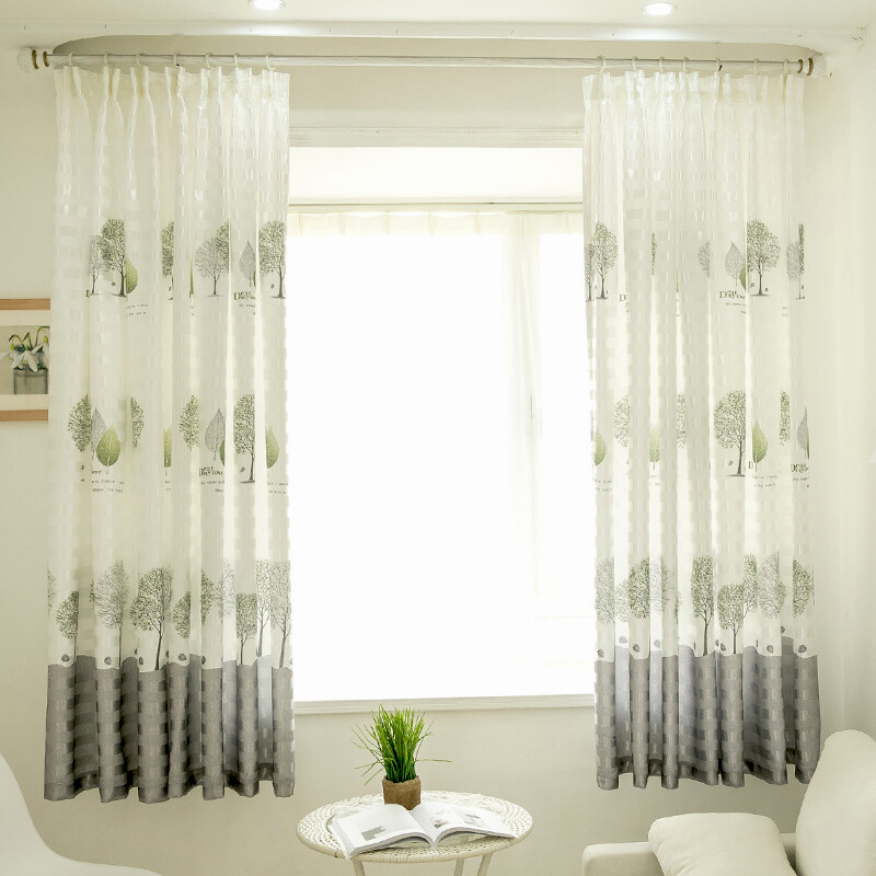 Car Bay Window Curtain Finished Living Room Bedroom Half Car Bay Window Curtain Finished Living Room Bedroom Half Short Al Temporary Housing Blackout Small Tree