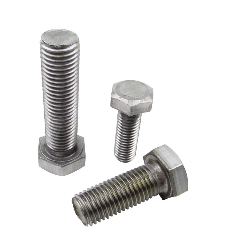 Jishuo M6/8/10/12/14/16/18/20 GB30 national standard 4.8 grade natural color external hexagonal bolt natural screw M20*60 1 piece