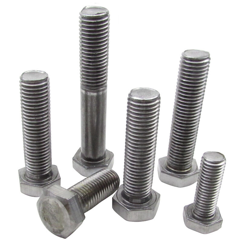Jishuo M6/8/10/12/14/16/18/20 GB30 national standard 4.8 grade natural color external hexagonal bolt natural screw M20*60 1 piece