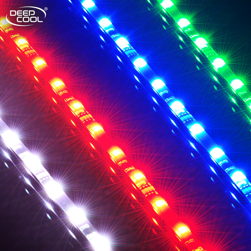 Kyushu Fengshen Deepcool Led Chassis Light Strip Kyushu Fengshen Deepcool Led Chassis Light Strip Desktop Computer Wireless Remote Control Rainbow
