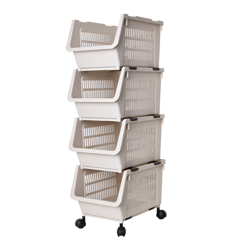Youjia With Pulley Four Layer Thickening Storage Rack Vegetable And Youjia With Pulley Four Layer Thickening Storage Rack Vegetable And Fruit Kitchen Basket Supplies Dish U 6202
