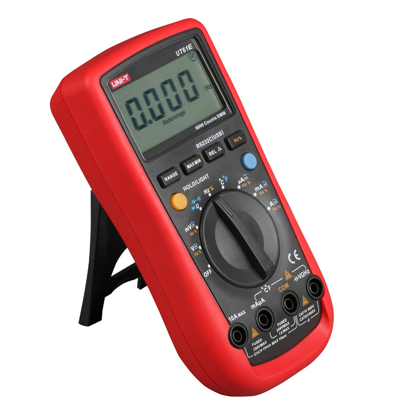 UNI-T high-precision four-digit semi-automatic range digital multimeter intelligent anti-burn multimeter full-speed anti-burn UT61E four and a half digits/true RMS