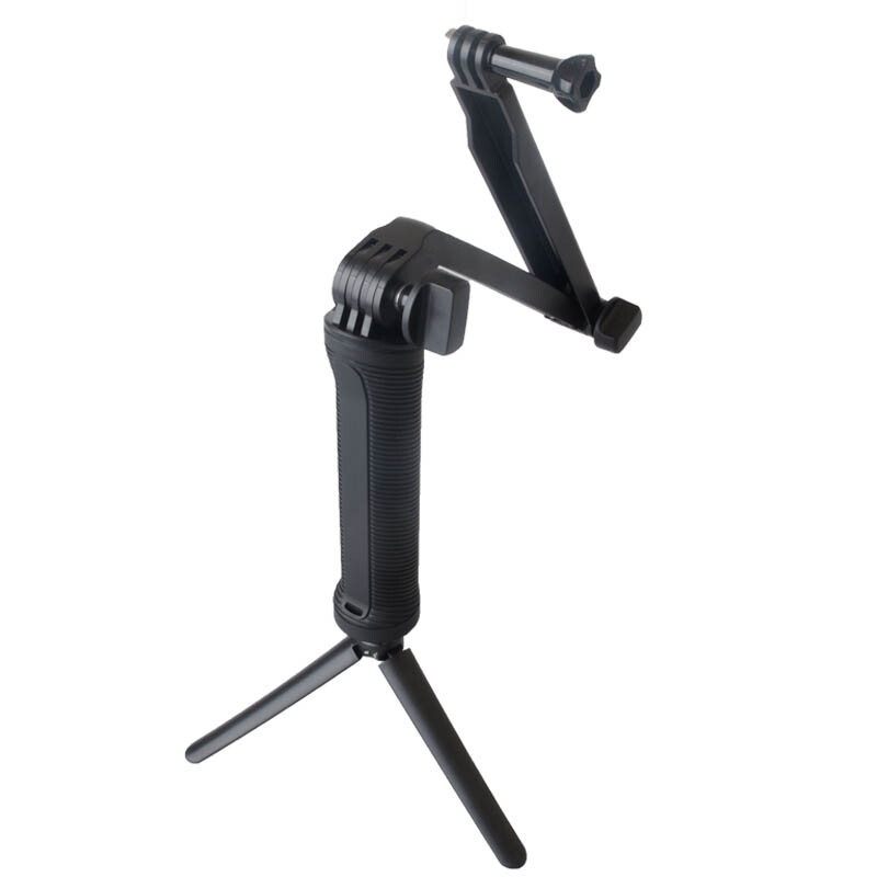 Jingsheng three-fold selfie stick GoPro13/12/11/Djiang Action6/5pro/4 Shadow Stone and other sports cameras universal three-way adjustable arm bracket portable tripod accessories