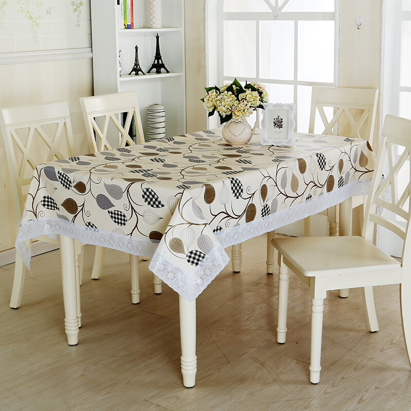 Ming Poly Fabric Pvc Lace Side Tablecloth Plastic Disposable Ming Poly Fabric Pvc Lace Side Tablecloth Plastic Disposable Waterproof And Oil Proof Table Cloth Coffee Round