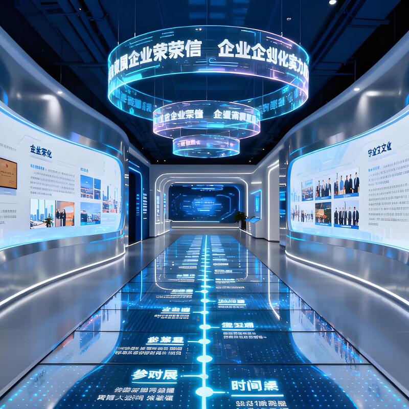 Professional all-round design of corporate culture exhibition hall, exhibition hall design, 3D rendering production and construction integrated service, exhibition hall design consultation and customer service