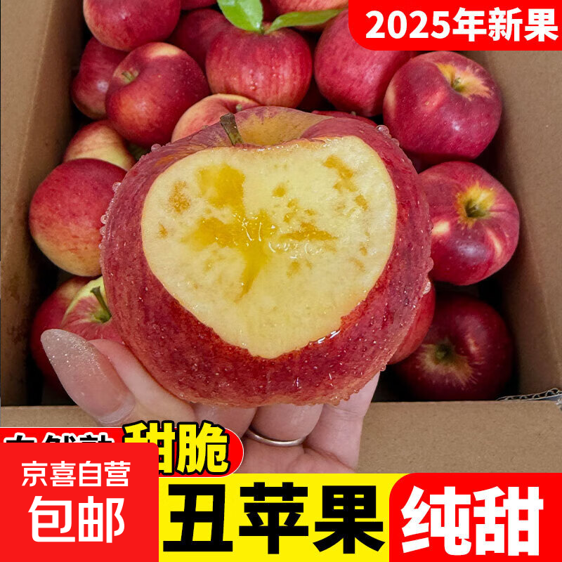 2025 Authentic Yunnan Zhaotong Rock Candy Apple Fresh Fruit Apple Seasonal Crisp Sweet Fruit Origin Straight Hair 9 Jin Pack Medium Fruit (70-80mm)