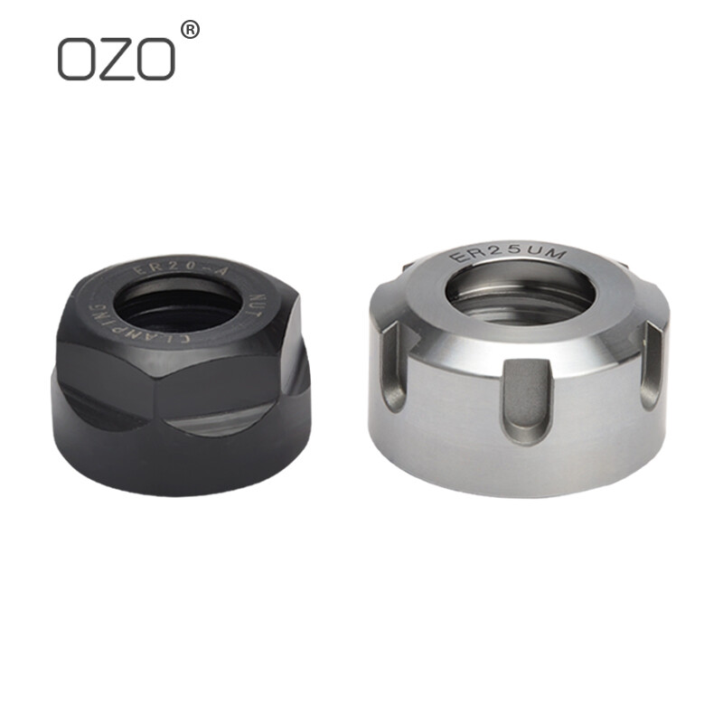 OZO CNC tool handle engraving machine spindle ER nut pressure cap nut A type UM type ER11ER16 20 25 32 AA high precision hardening ER32UM