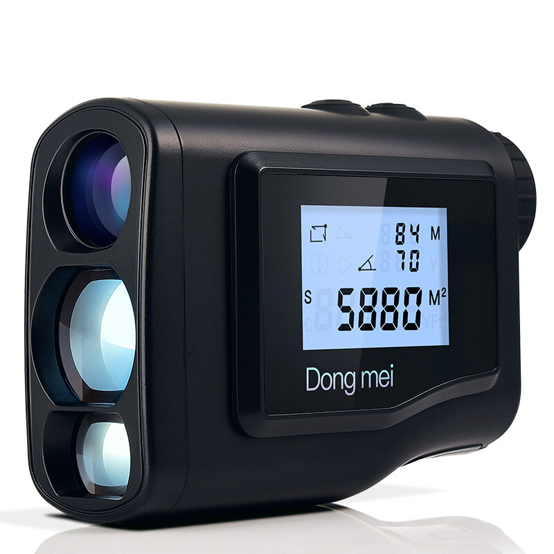 Dongmei laser rangefinder telescope high-precision golf distance measurement electronic ruler DWS telescope rangefinder 600-meter dual-screen distance measurement angle measurement circle area