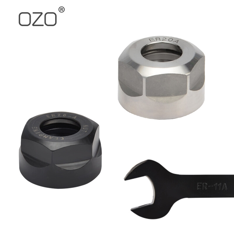 OZO CNC tool handle engraving machine spindle ER nut pressure cap nut A type UM type ER11ER16 20 25 32 AA high precision hardening ER32UM