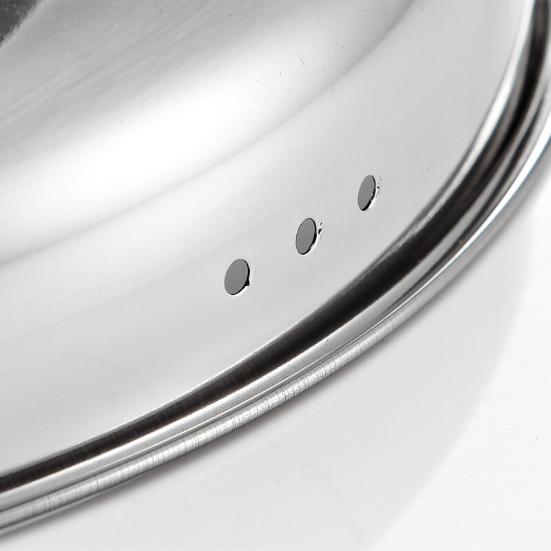 Jiaxing (JYX) Jiaxing non-magnetic stainless steel thickened stainless steel single grate steamer single bottom steaming dual-purpose steamer soup pot gas induction cooker universal multi-purpose steamer Jiaxing single bottom single grate steamer 24CM