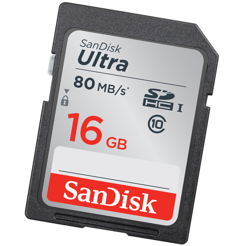 SanDisk 16GB SD Memory Card C10 Extreme Speed Memory Card, reading speed 80MB/s, captures full HD, ideal companion for digital cameras