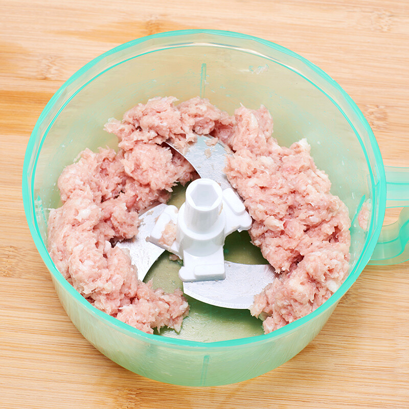 Wansongtang manual meat grinder, vegetable grinder, dumpling stuffing machine, vegetable cutter, garlic masher, garlic stirrer, garlic cutter, garlic pounder, machine + 3 blades