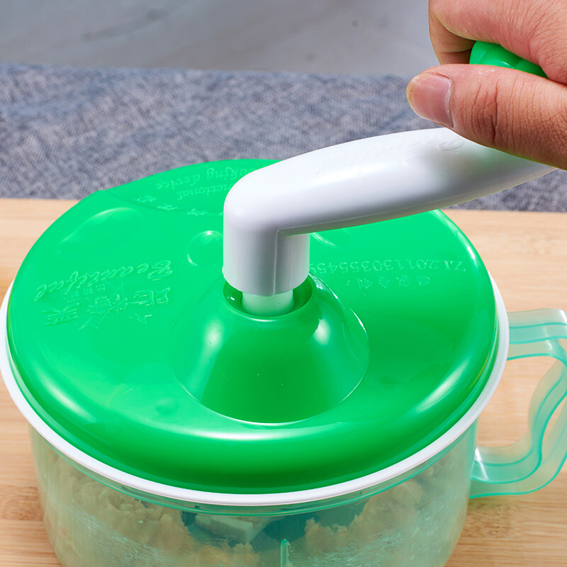 Wansongtang manual meat grinder, vegetable grinder, dumpling stuffing machine, vegetable cutter, garlic masher, garlic stirrer, garlic cutter, garlic pounder, machine + 3 blades