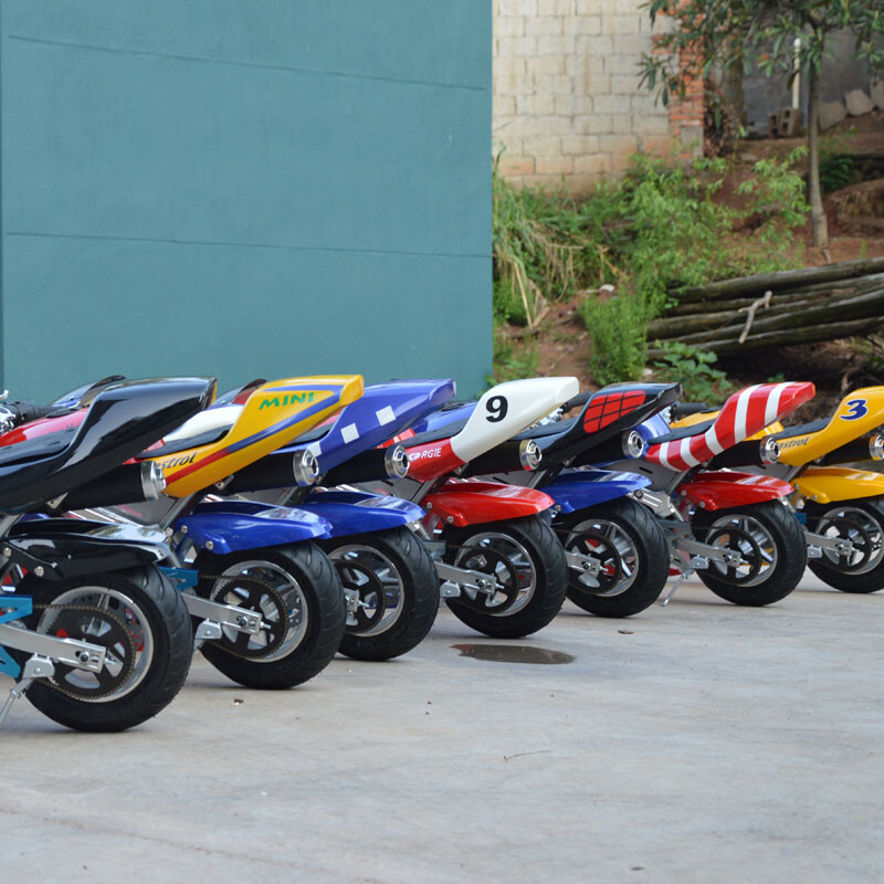 Ailu Fanyou motorcycle 49cc hand-start children's adult version fuel version optional rechargeable electric sports car two-stroke small sports car hybrid oil version