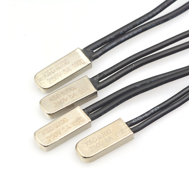 TaoTimeClub KSD9700 temperature control switch temperature switch thermal protector 5A metal normally open and normally closed 15 25 degrees ~ 155 degrees 5A metal normally closed 75 degrees