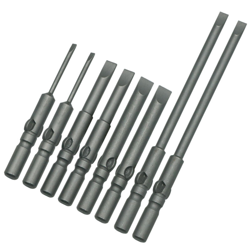 Yubilong electric bit, one-word electric screwdriver bit, screwdriver bit, electric bit with magnetic 5mm 6mm 5*60mm long*2.5 one-word (single)