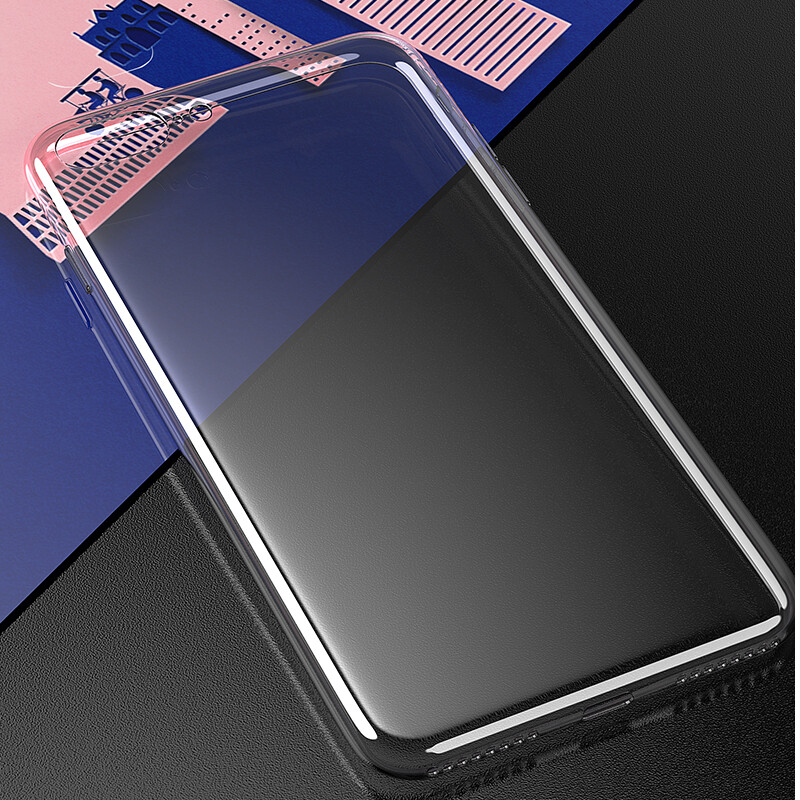 Biaz suitable for Apple 7Plus/8Plus mobile phone case iPhone7Plus/8Plus protective cover anti-fall transparent TPU soft edge soft shell personalized men and women JK251-transparent white