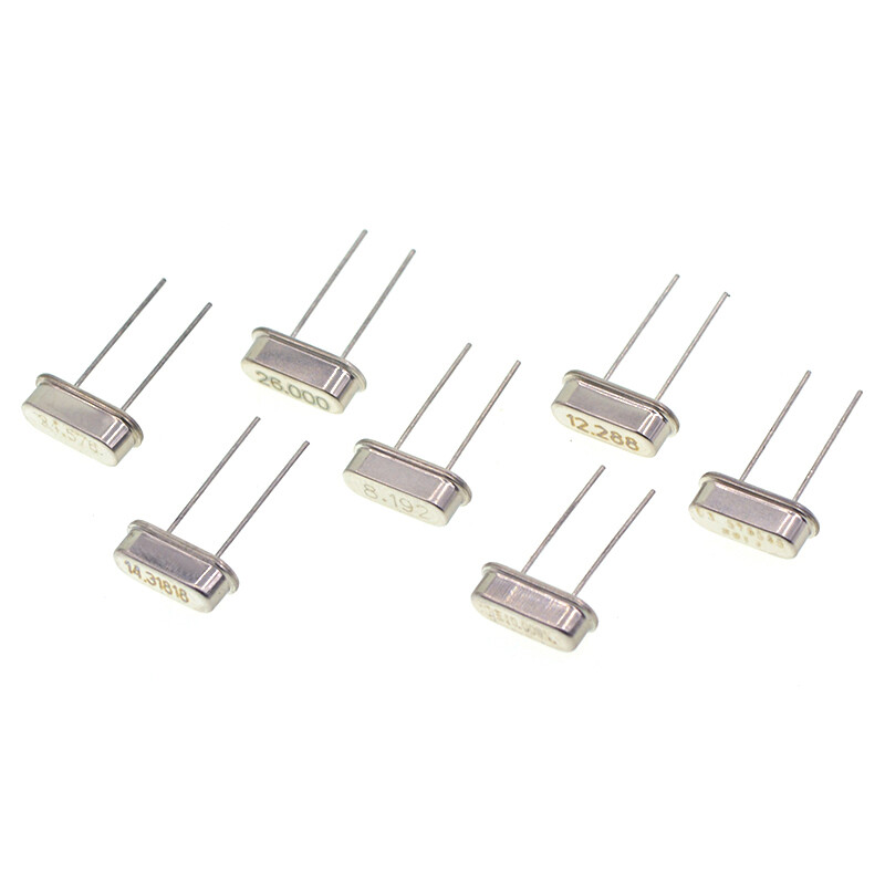 TaoTimeClub quartz crystal oscillator plug-in two-pin HC-49S passive clock crystal 3.579545MHz-40MHz 13.560M plug-in two-pin (5 pieces)