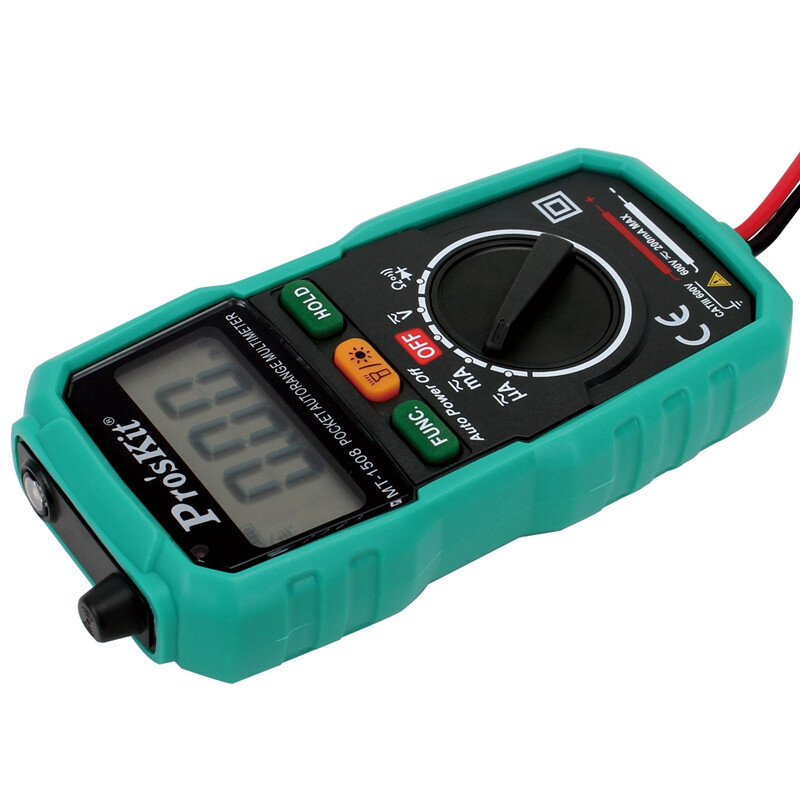 Baogong (Pro sKit) MT-1508 household small pocket automatic electricity meter voltmeter manual range digital multimeter