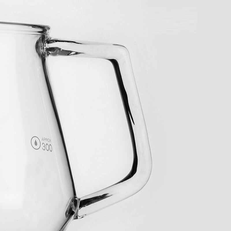 Taimo Home Shop Glass Coffee Sharing Pot Home Handmade Coffee Pot Set Handmade Coffee Utensils Transparent Glass Sharing Pot 360ml