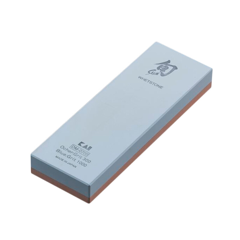 Kaiyin Kaiyin (KAI) Japan imported ten-year-old knife whetstone sharpener household professional whetstone 300 mesh + 1000 mesh
