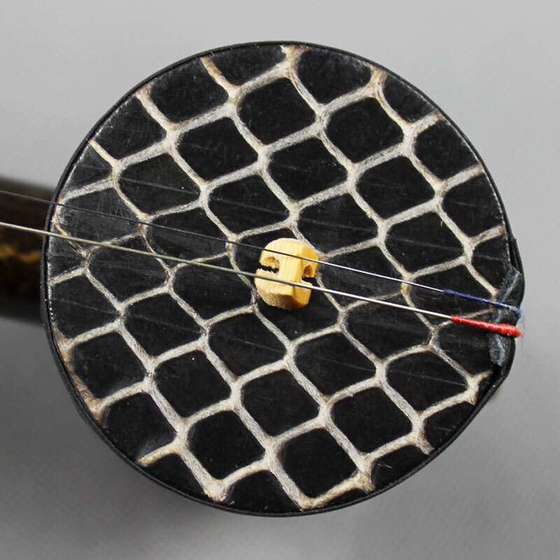 Made by Liu Menghu Liu Menghu professional performance Peking Hu Zi Zhu Xi Pi Er Huang Hu Qin Exam Peking Opera stringed Peking Hu musical instrument leather and yellow dual-purpose