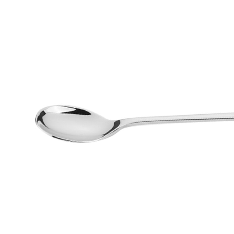 LUCUKU 304 stainless steel long-handled coffee stirring spoon, baby feeding complementary food, small spoon for stirring milk powder, 2 pieces