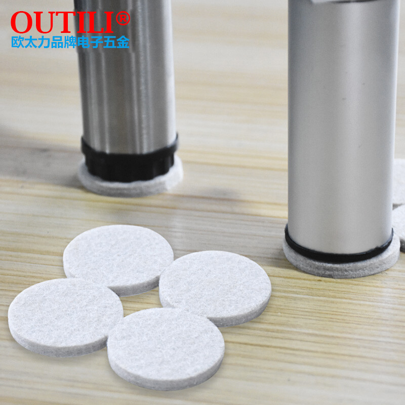 OUTILI self-adhesive thickened felt furniture table and chair foot pads, furniture floor protection pads, anti-slip, moisture-proof and anti-collision pads, No. 1/85*85 square beige/thickness 5mm