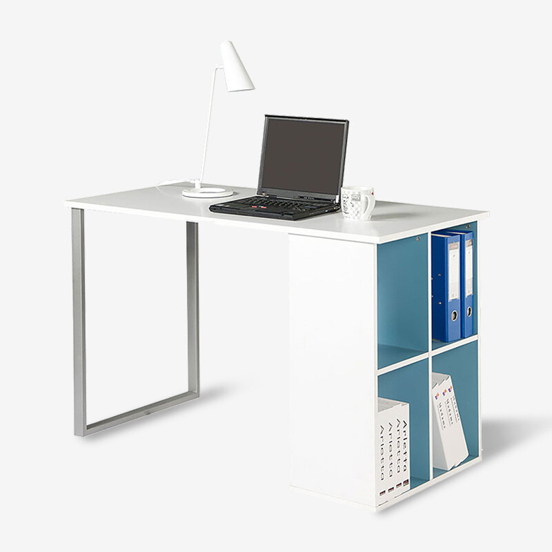 Allstate Desk Bookshelf Combination Office Computer Student Allstate Desk Bookshelf Combination Office Computer Student Learning Blue And White 1241