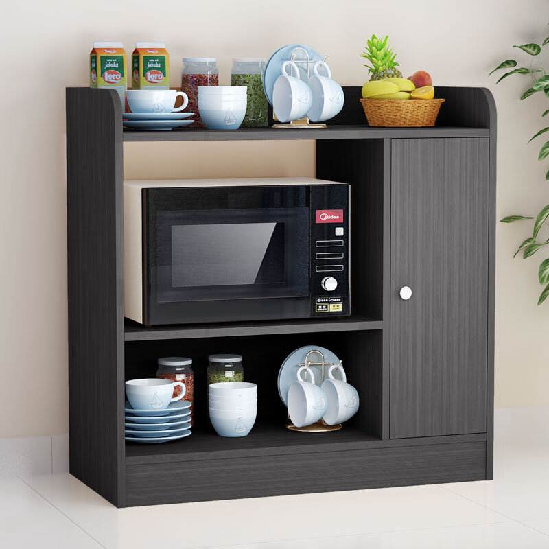 Hardenton Halodn Sideboard Microwave Cabinet Multifunctional Tea Hardenton Halodn Sideboard Microwave Cabinet Multifunctional Tea Dish Cupboard Kitchen Storage Wine Black