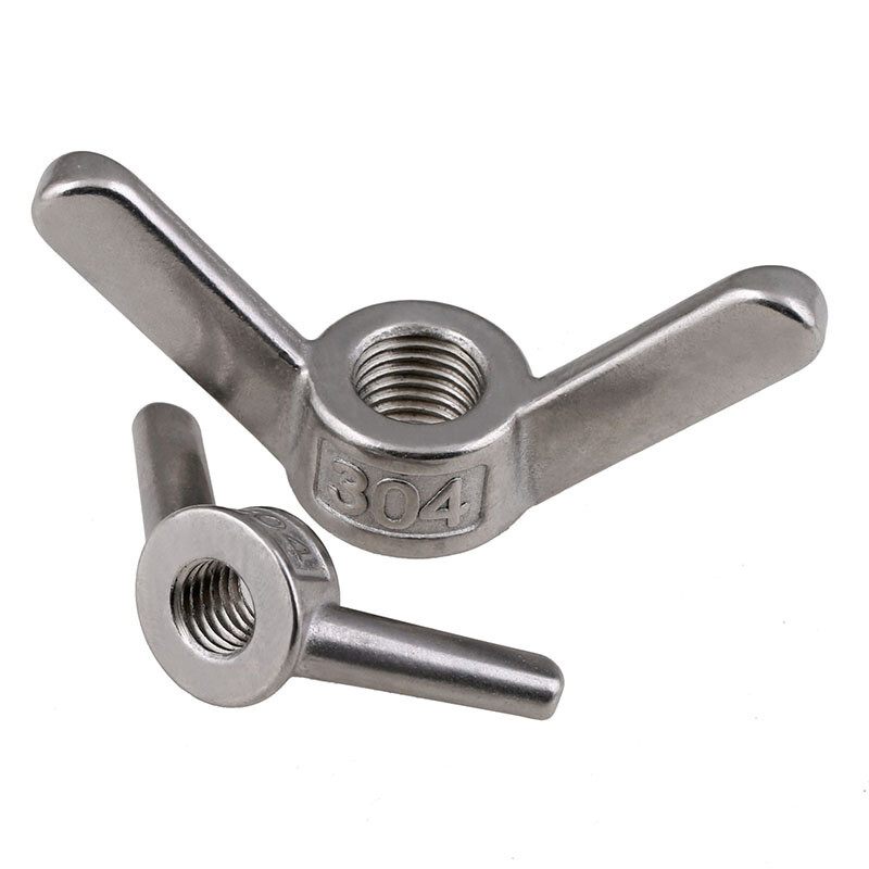 304 stainless steel claw hand nut big ear butterfly nut ingot screw cap fastener (ingot nut) M5